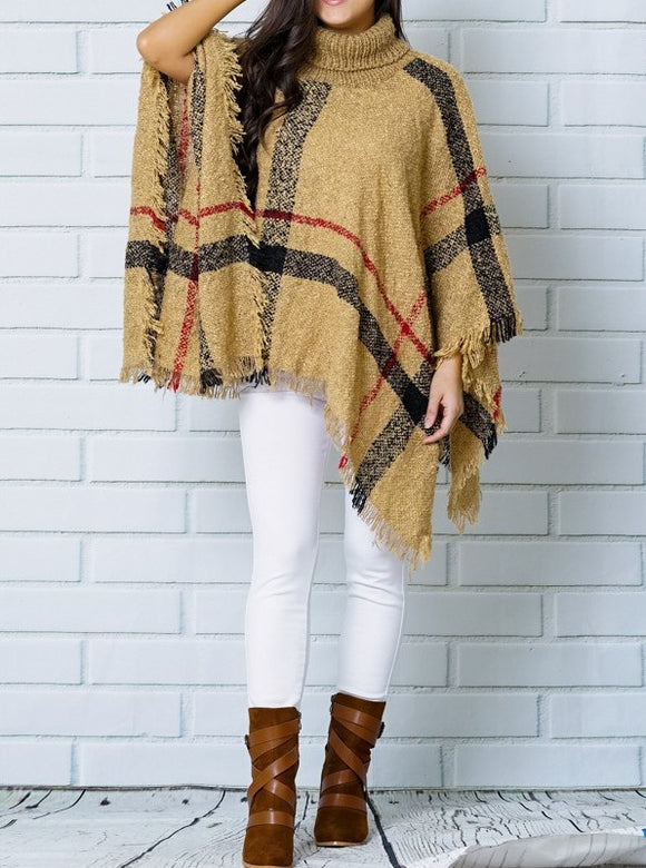 Hands Free Poncho - Khaki