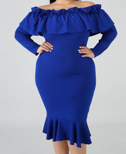 La Flamenca Dress - Blue