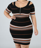 Riely Ribbed Dress - Plus