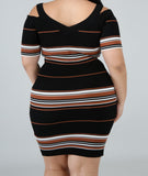 Riely Ribbed Dress - Plus