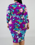 Floral Lilly Midi -Plus