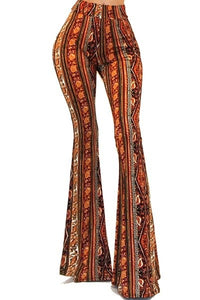 Jessica pants - burnt orange/multi