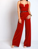 Adeline Jumpsuit-Red